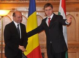Traian Băsescu şi premierul Ungariei, Gyurcsany Ferenc